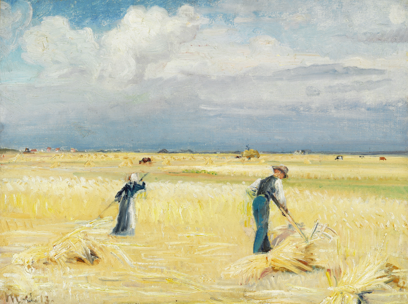 Escena de cosecha, Skagen - Michael Peter Ancher
