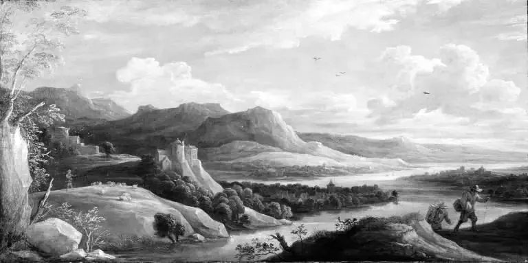 Escena de montaña con un río - David Teniers el Joven