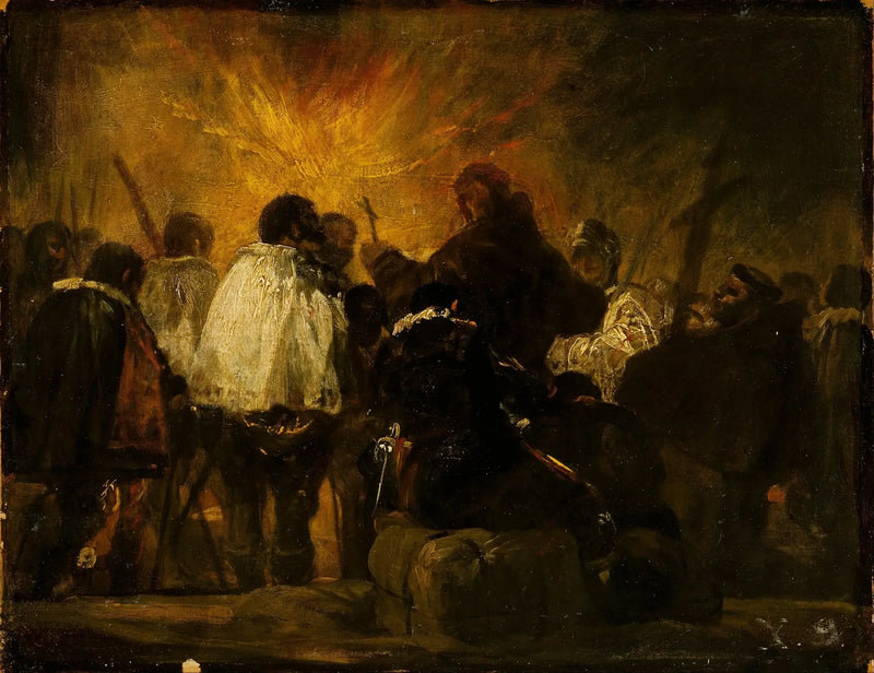 Escena nocturna de la Inquisición - Francisco de Goya