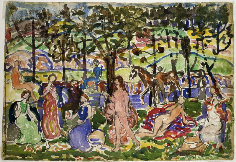 Escena de parque - Maurice Prendergast