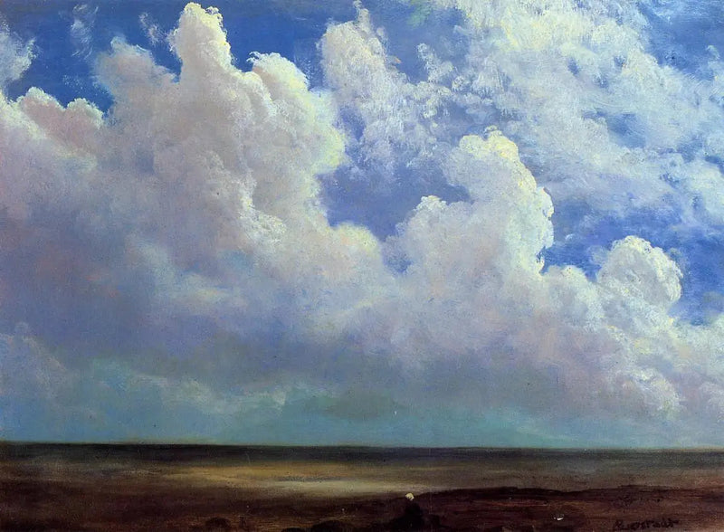 Escena de playa - Albert Bierstadt
