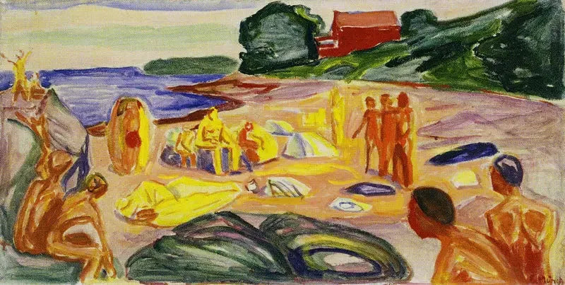 Escena de playa - Edvard Munch