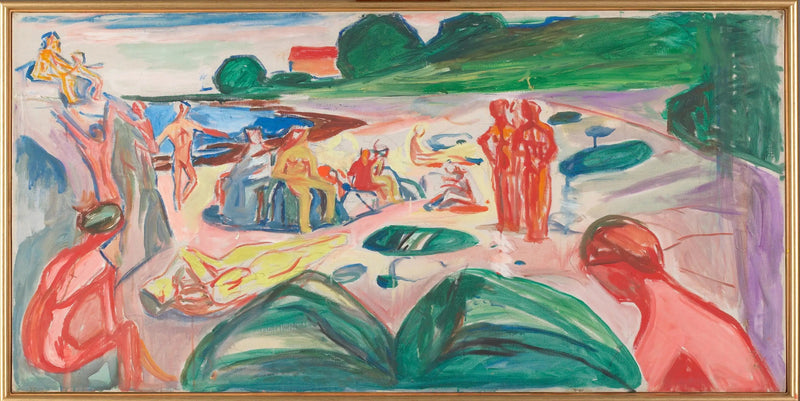 Escena de playa - Edvard Munch
