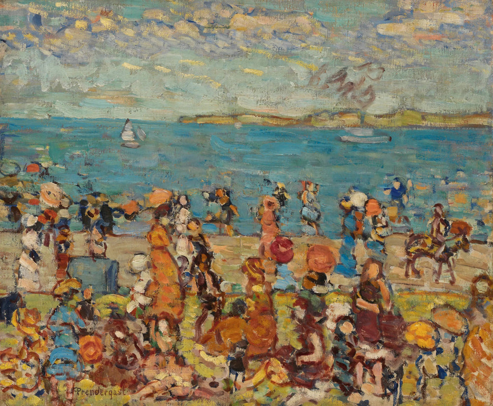 Scène de plage - Maurice Prendergast image 1 reproduction de peinture à l’huile