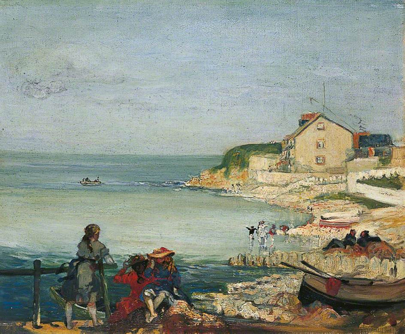 Escena de playa, Swanage, Dorset - Charles Conder