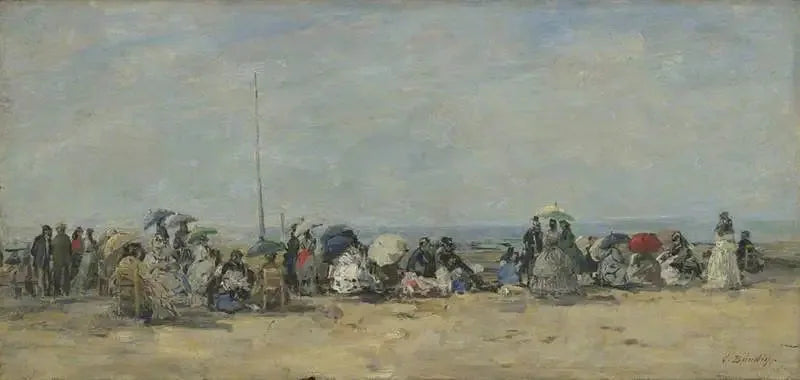 Escena de playa, Trouville - Eugène Boudin