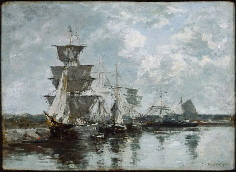 Escena de puerto - Eugène Boudin