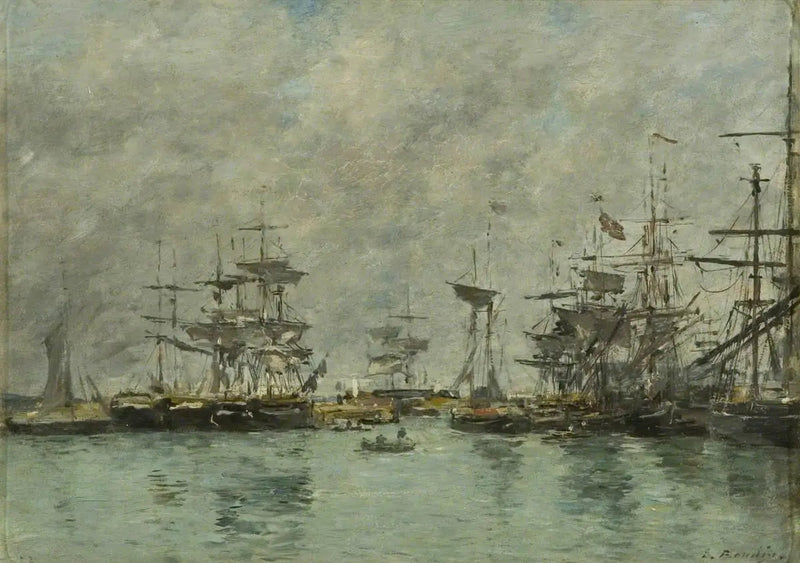 Escena de puerto - Eugène Boudin