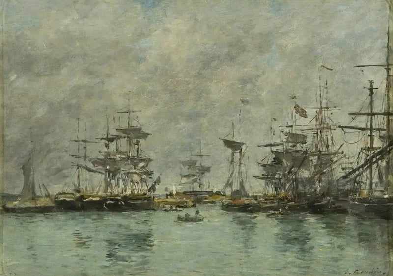 Escena de puerto - Eugène Boudin