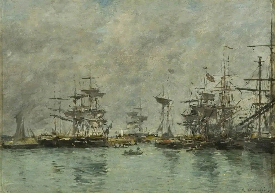 Escena de puerto - Eugène Boudin