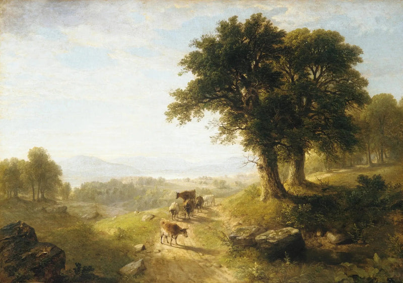 Escena de río - Asher Brown Durand
