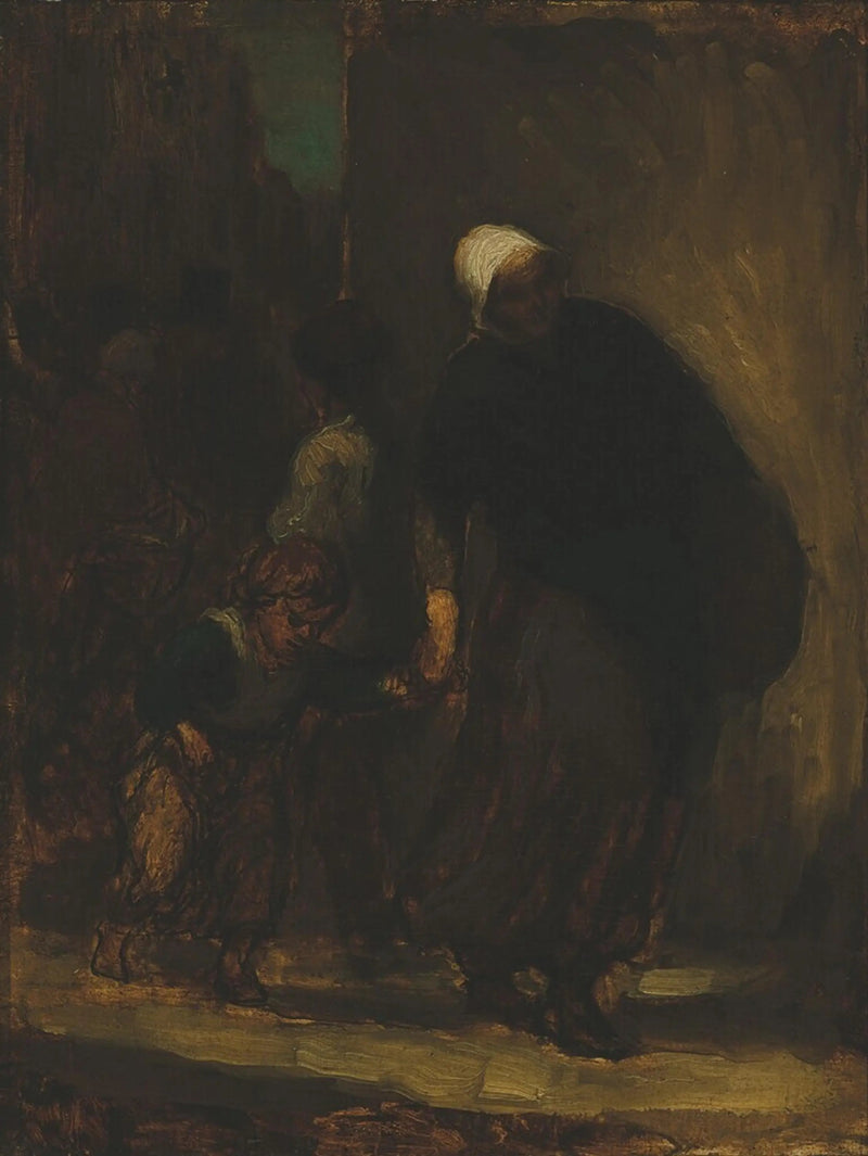 Escena callejera - Honoré Daumier
