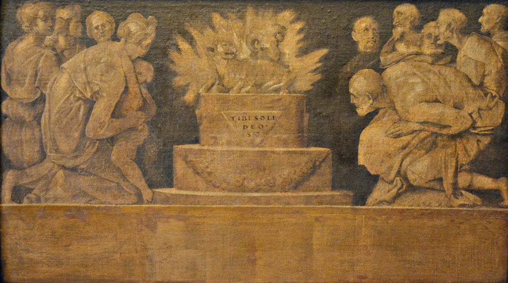 Scène de sacrifice - Pontormo image 1 reproduction d’œuvre d’art à l’huile