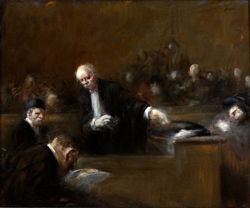 Escena de sala de audiencias - Jean-Louis Forain