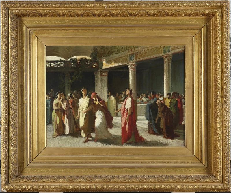 Escena dramática en un tribunal - Frederic Leighton
