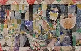 Escena del puerto - Paul Klee