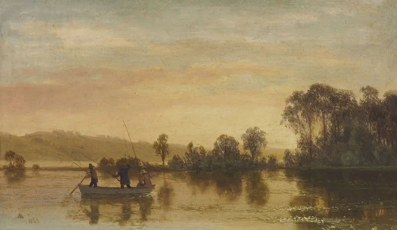 Escena fluvial - Albert Bierstadt