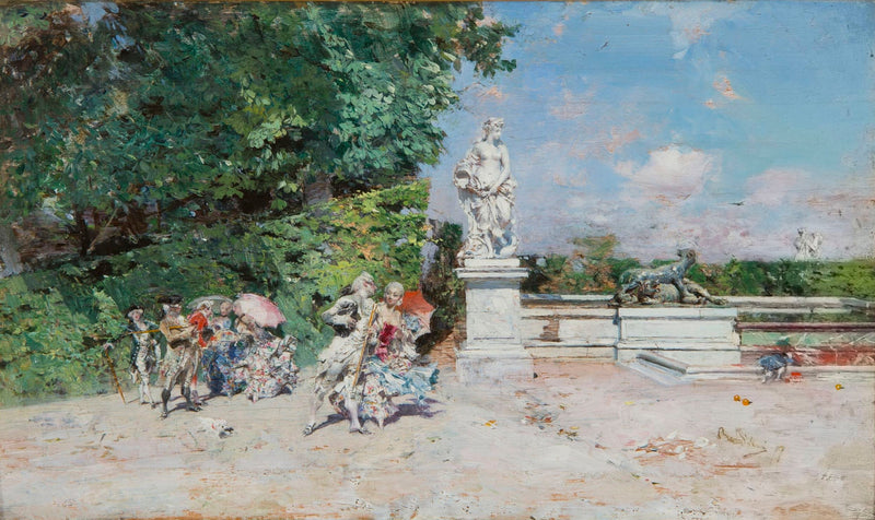 Escena galante en el parque de Versalles - Giovanni Boldini
