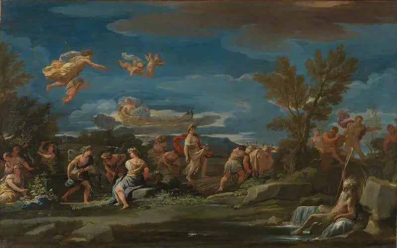 Escena mitológica de la agricultura - Luca Giordano