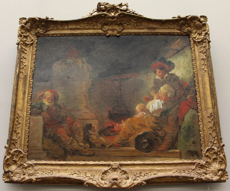 Escena nocturna, conocida como El sueño del mendigo - Jean-Honoré Fragonard