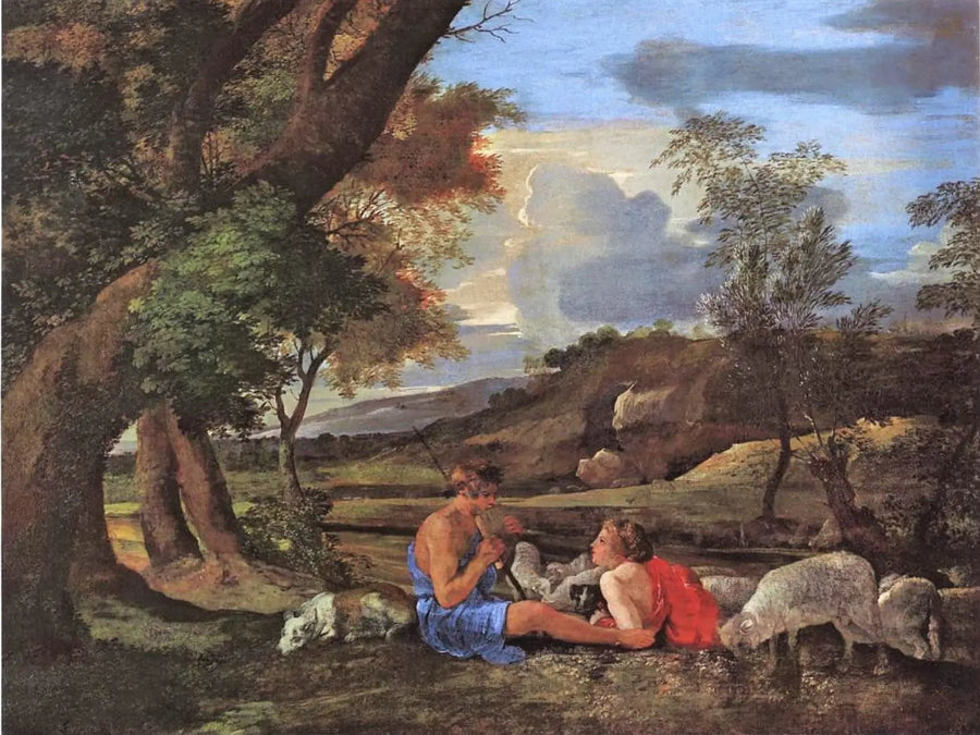 Escena pastoral - Nicolas Poussin