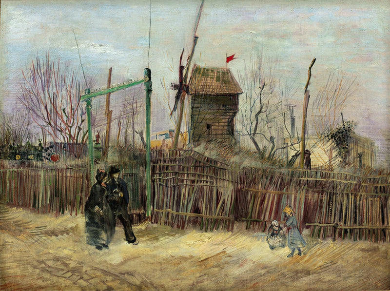 Escena callejera en Montmartre - Vincent van Gogh