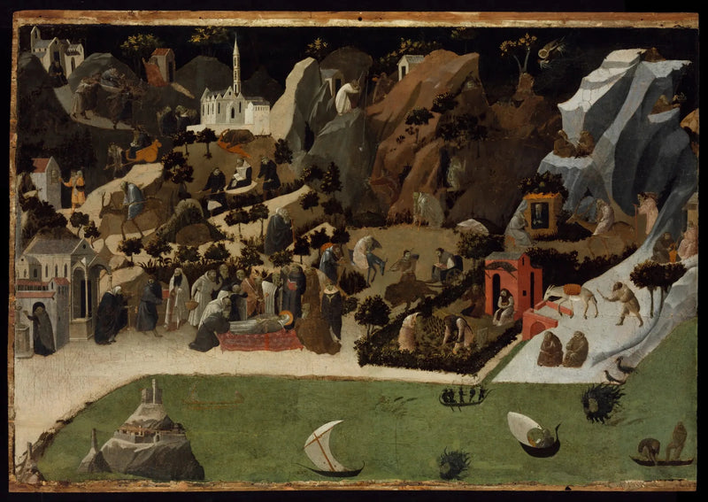 Escenas de la vida de los Padres del desierto (Tebaida) - Fra Angelico