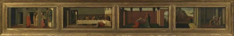 Escenas de la vida de María Magdalena: copia moderna basada en Sandro Botticelli (cuatro paneles de predela) - Sandro Botticelli