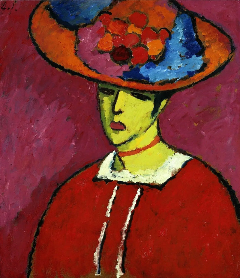 Schokko con sombrero de ala ancha - Alexej von Jawlensky