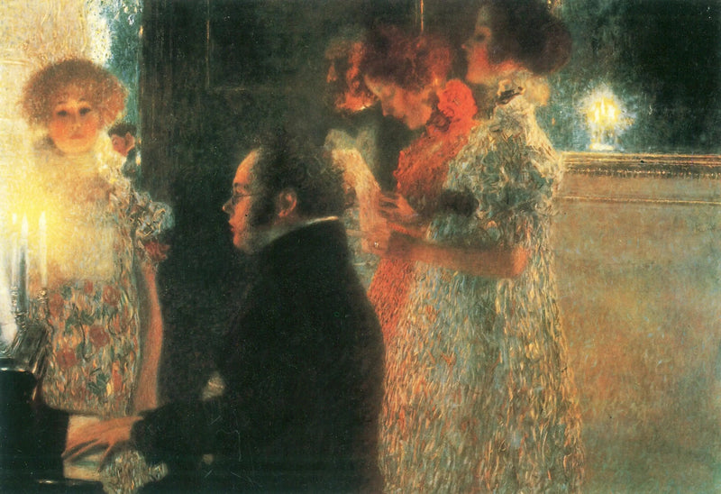 Schubert al piano II - Gustav Klimt