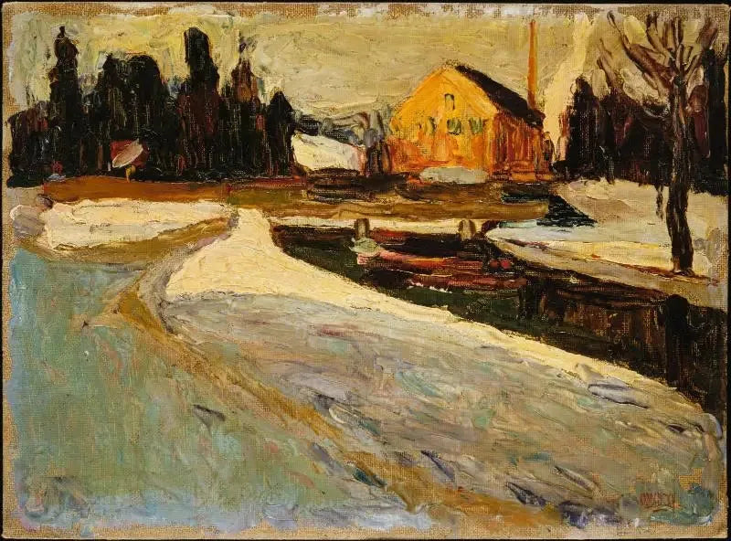 Schwabing, sol de invierno - Vassily Kandinsky