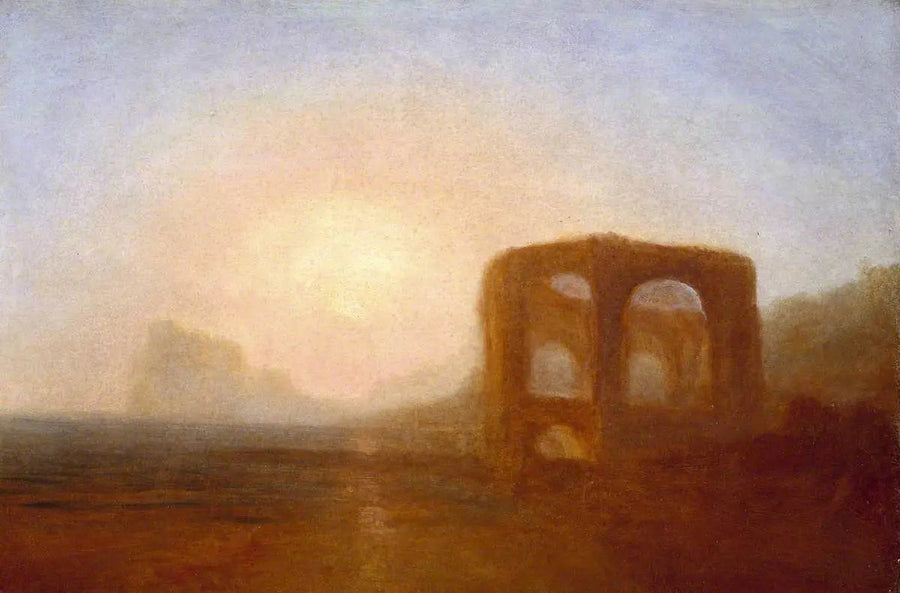 Costa con ruina, probablemente la Bahía de Baiae - J. M. W. Turner