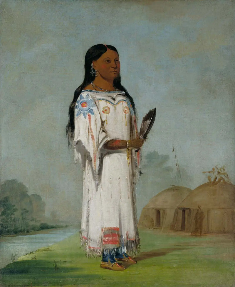 Seet-sé-be-a, Sol de mediodía, una linda chica - George Catlin