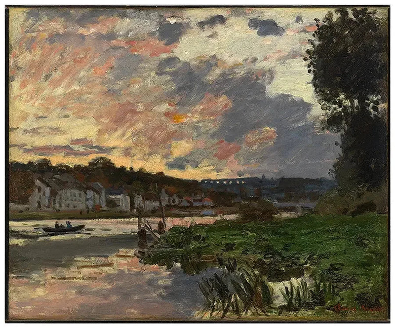 El Sena en Bougival, por la tarde W151 - Claude Monet