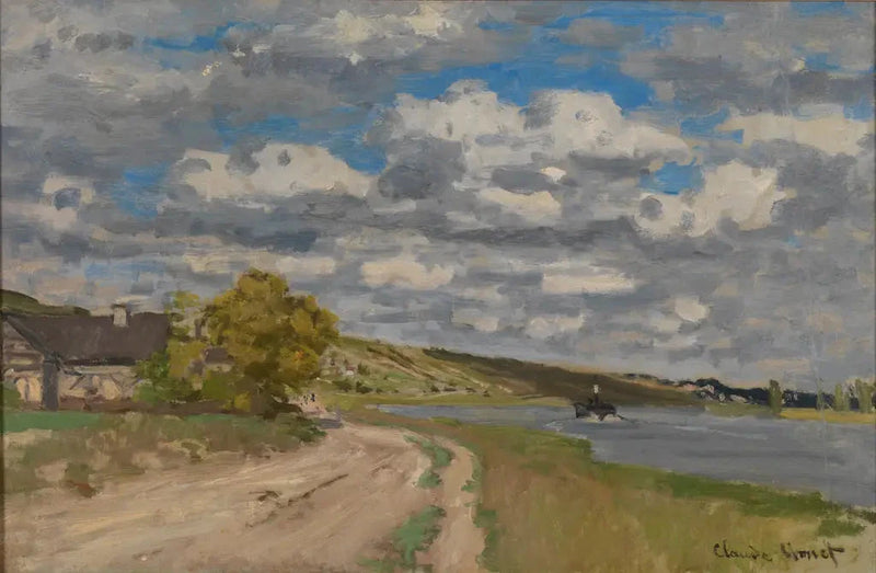 El Sena cerca de su estuario, Honfleur W115 - Claude Monet