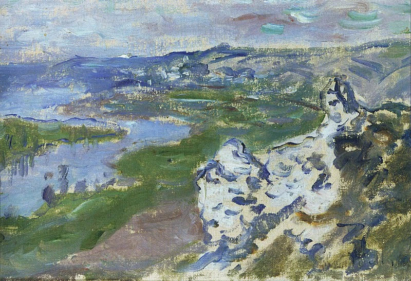 El Sena visto desde las alturas de Chantemesle W671 - Claude Monet