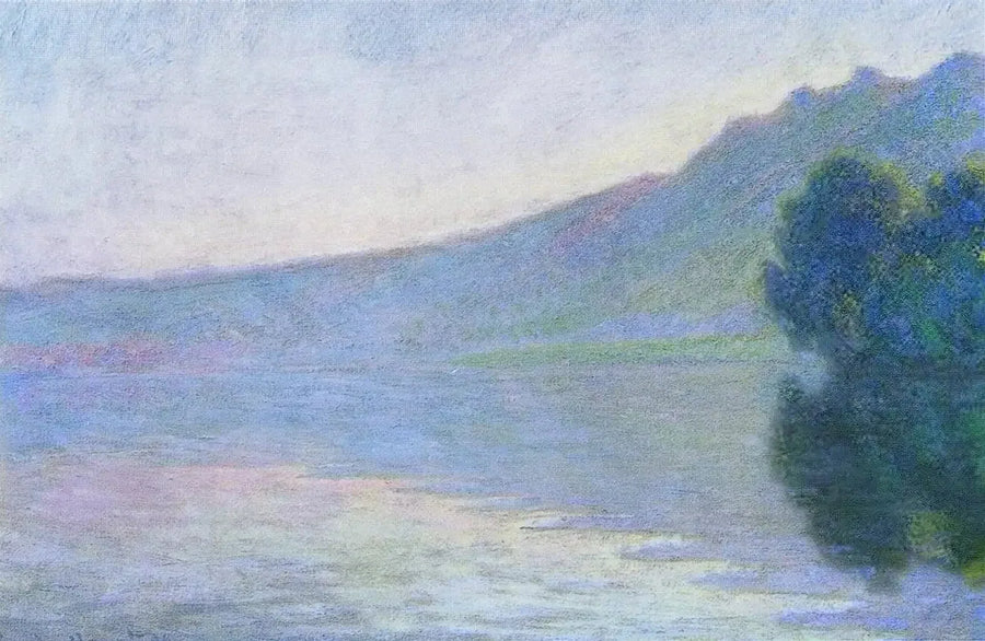 El Sena en Port-Villez, efecto rosa W1371 - Claude Monet