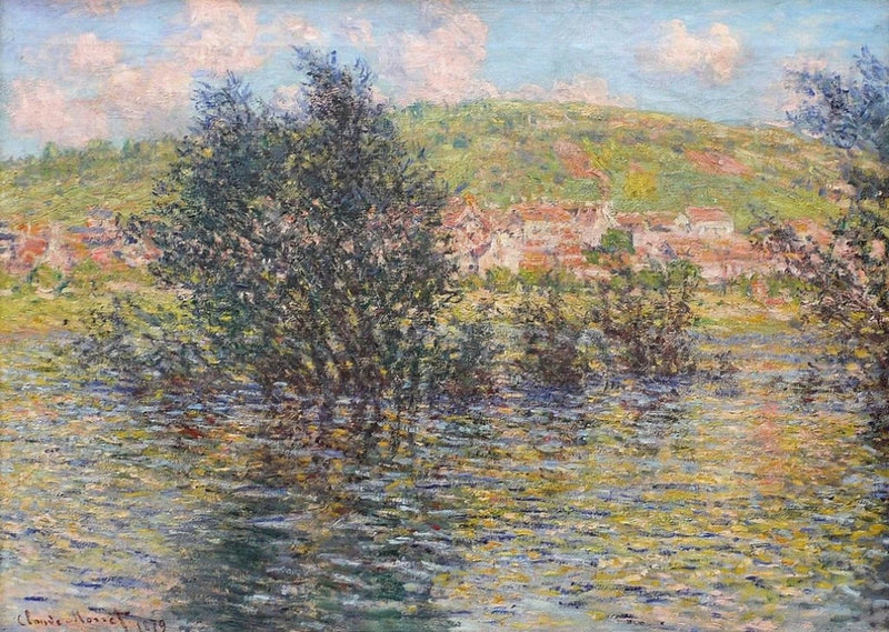 El Sena en Vétheuil, sol después de la lluvia W528 - Claude Monet