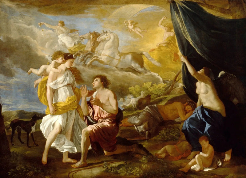 Selene y Endimión - Nicolas Poussin