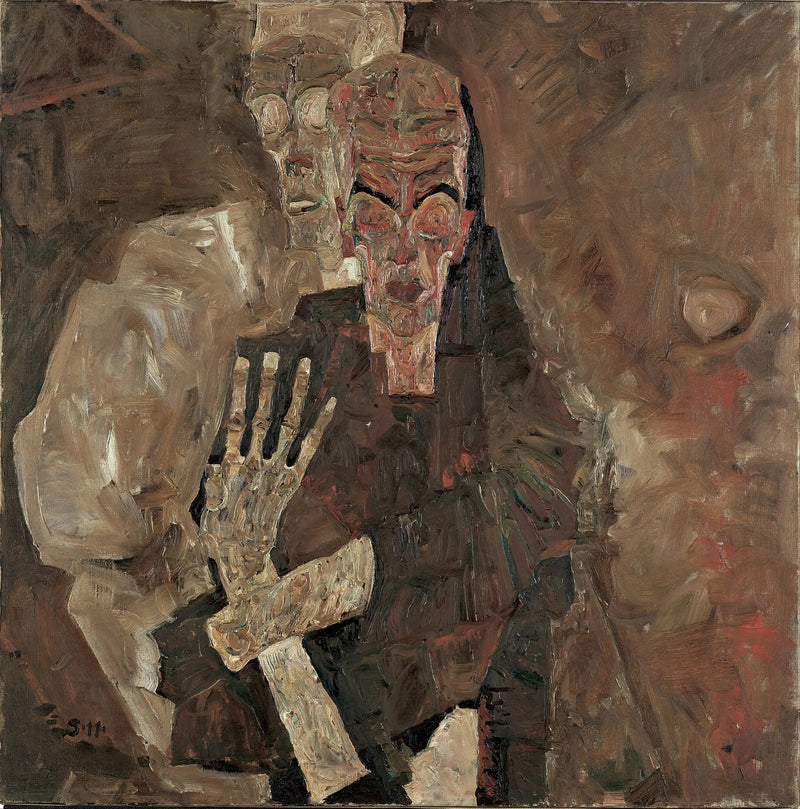 Autorretrato II (La Muerte y el Hombre) - Egon Schiele