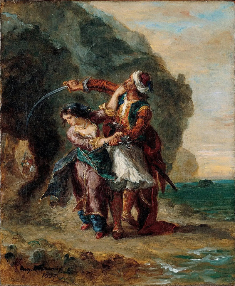 Selim y Zuleika - Eugène Delacroix