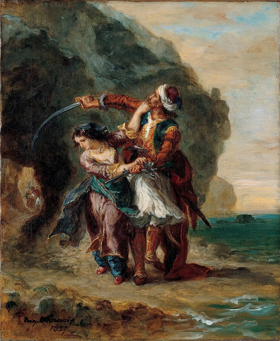 Selim y Zuleika - Eugène Delacroix