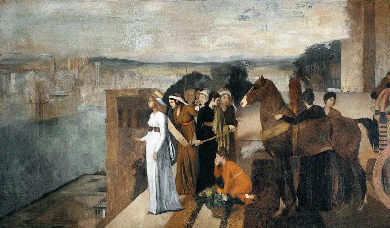 Semiramis construyendo Babilonia - Edgar Degas
