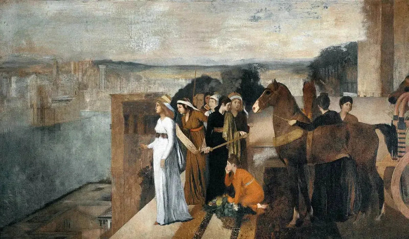 Semiramis construyendo Babilonia - Edgar Degas