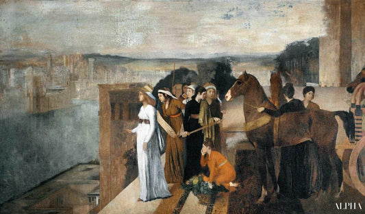 Sémiramis construisant Babylone - Edgar Degas - Reproductions de tableaux et peintures haut de gamme