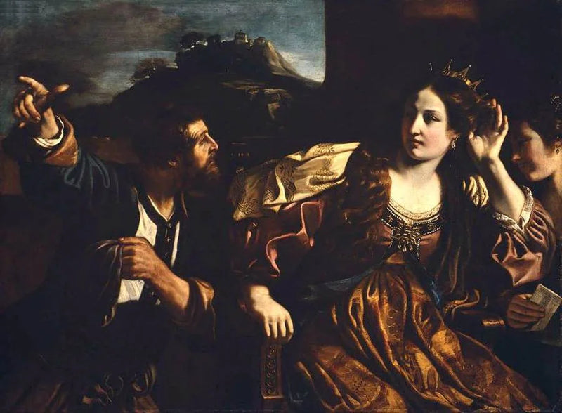 Semíramis recibiendo la noticia de la revuelta de Babilonia - Guercino