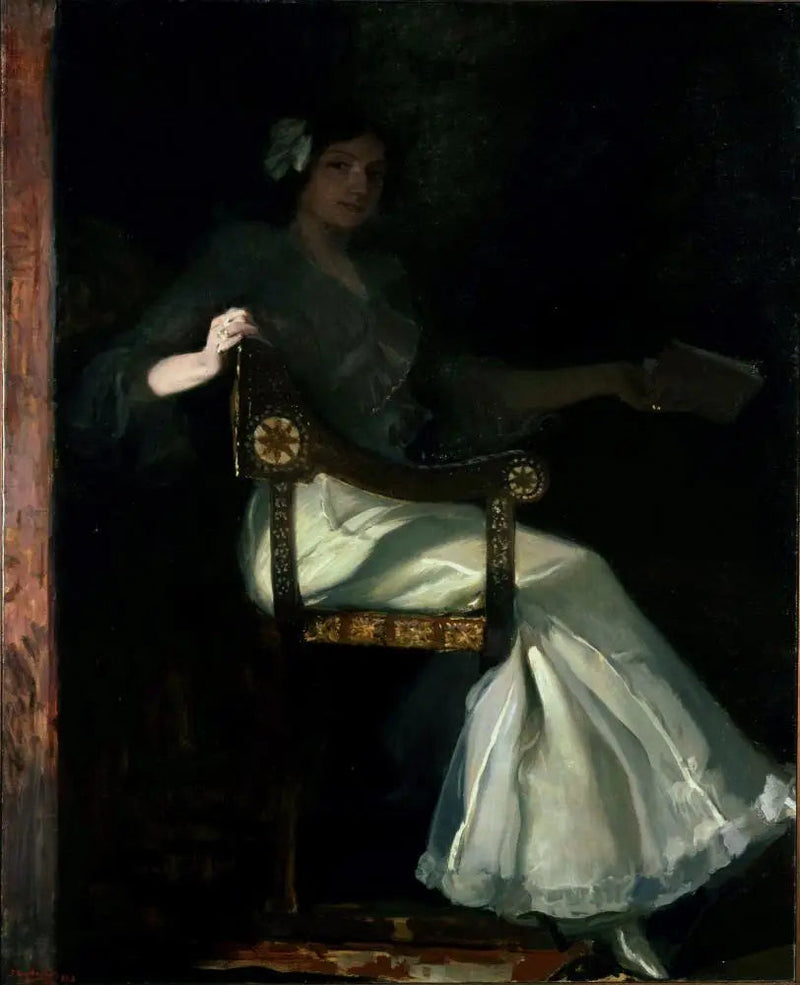 Señora de Sorolla en blanco - Joaquín Sorolla