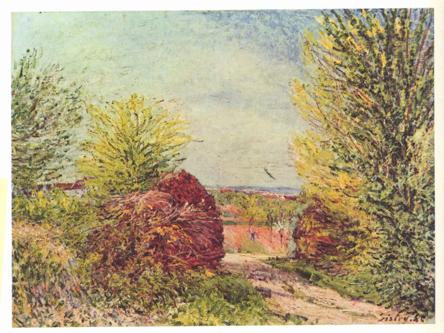 Sendero en Veneux-Nadon en primavera - Alfred Sisley
