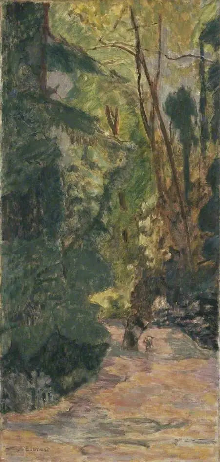 Sendero en el bosque - Pierre Bonnard