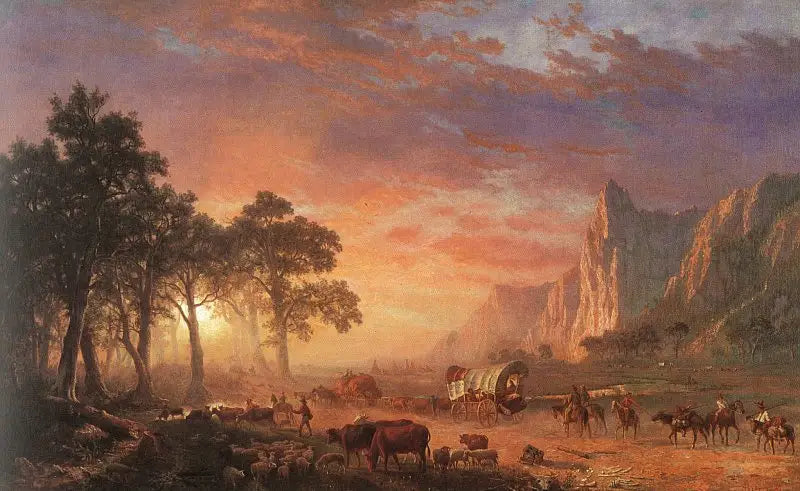 Sendero de Oregón - Albert Bierstadt